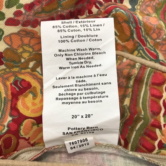 Pottery Barn Paisley Throw Pillow Cover - Picture 10 of 12